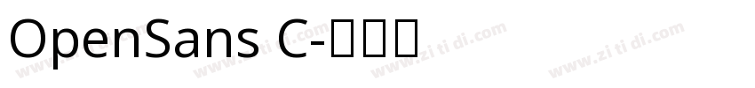 OpenSans C字体转换